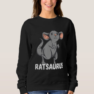 Sweatshirt Dino T-Rex Saurus Rat Souris Propriétaire Rat Rode