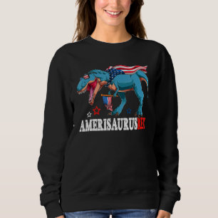 Sweatshirt Dinosaur 4 juillet Enfants Garçons Hommes Amerisau