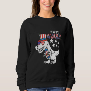 Sweatshirt Dinosaur Happy 4 juillet