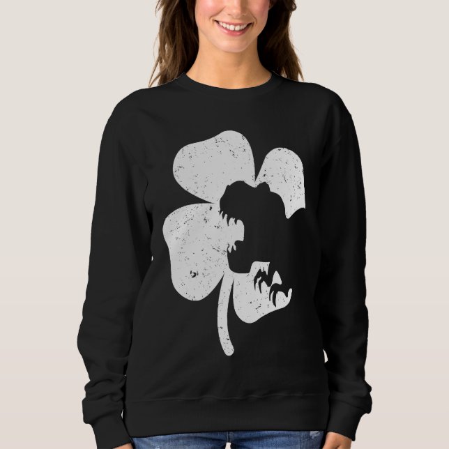 Sweatshirt Dinosaur St Patricks Day  Boys Kids Toddler Irish  (Devant)