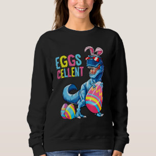 Sweatshirt Dinosaure de Pâques Bunny Rex Garçons Filles Enfan