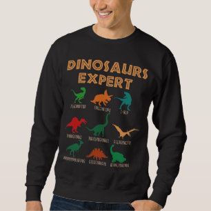 Sweatshirt Dinosaures Expert Garçons Filles Dino T-rex Spino