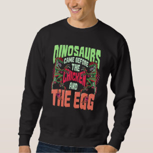 Sweatshirt Dinosaures Inspiré Dino Qu Lié Au Poulet Et Aux Oe