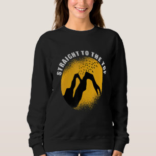 Sweatshirt Directement Au Sommet Des Montagnes Trekking Rando