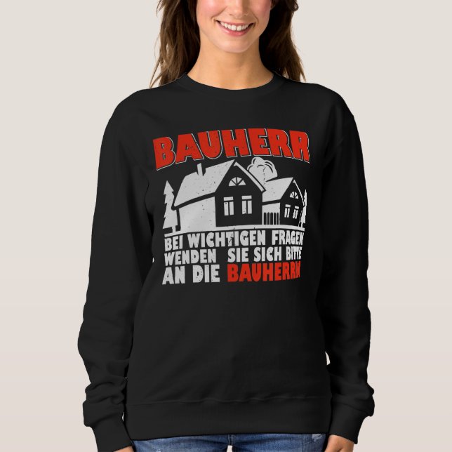 Sweatshirt Directeur de chantier constructeur bâtiment constr (Devant)
