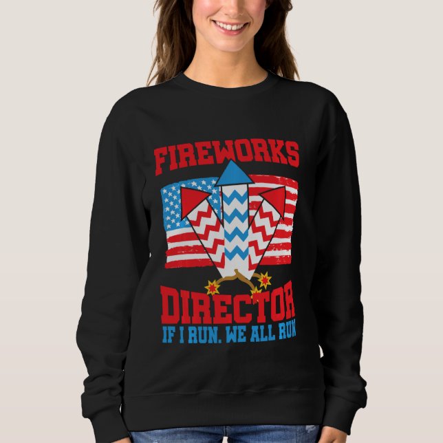 Sweatshirt Directeur de Firework Technicien Je Vous Exécute 4 (Devant)