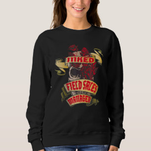 Sweatshirt Directeur des ventes de terrain tatoué crâne et ro