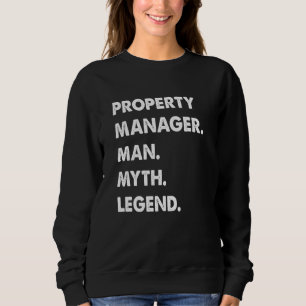 Sweatshirt Directeur immobilier, un homme, un mythe, une lége