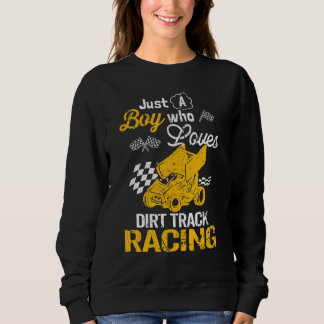 Sweatshirt Dirt Track Racing Boy