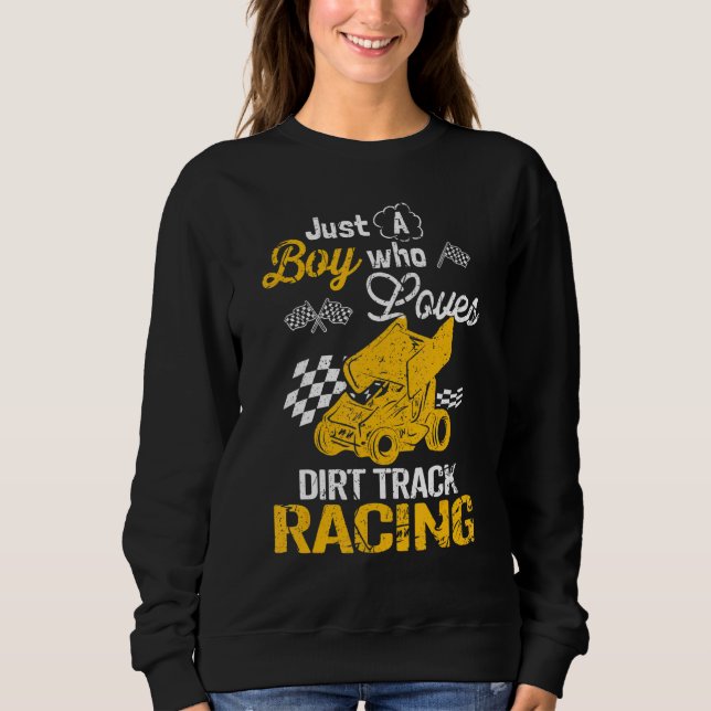 Sweatshirt Dirt Track Racing Boy (Devant)