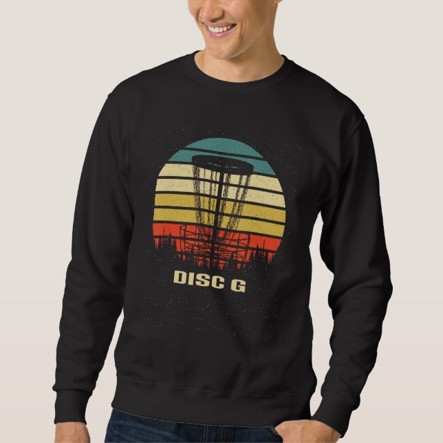 Sweatshirt Disc G Sports Disc Golf Games Golfer Outdoor Game  (Devant)