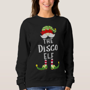 Sweatshirt Disco Elf Group Christmas Pajama Party