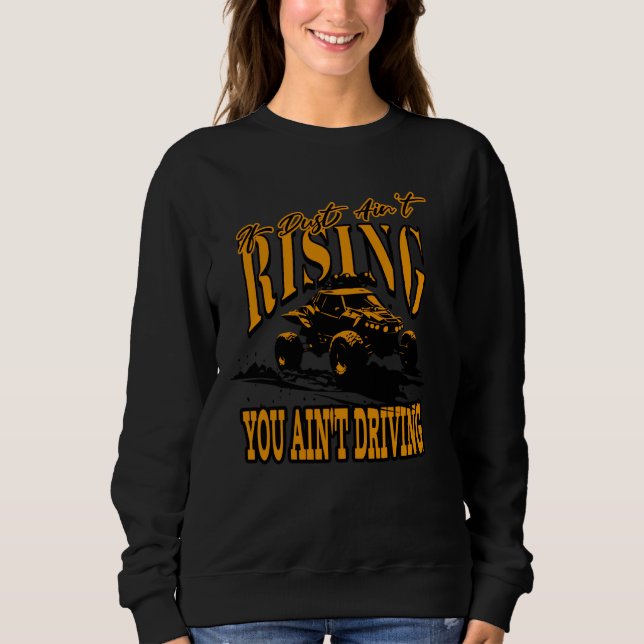 Sweatshirt Disque dur, poussière sur la route pour les coureu (Devant)