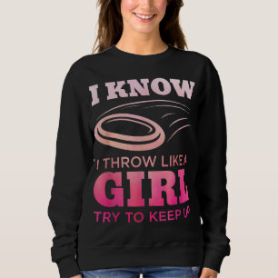 Sweatshirt Disque Golf Girl Funny Disque Golfing Lecteur Gif