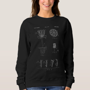 Sweatshirt Disque Golf Panier Cible Brevet Design Frolf Tee