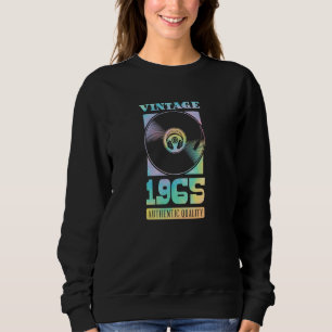 Sweatshirt Disque vinyle authentique de l'année de naissance