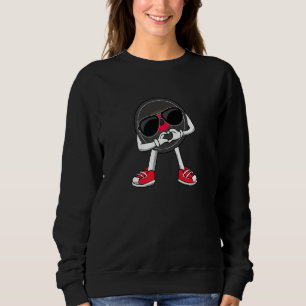 Sweatshirt Disque vinyle dansant Collectionneur de LP Cœur DJ