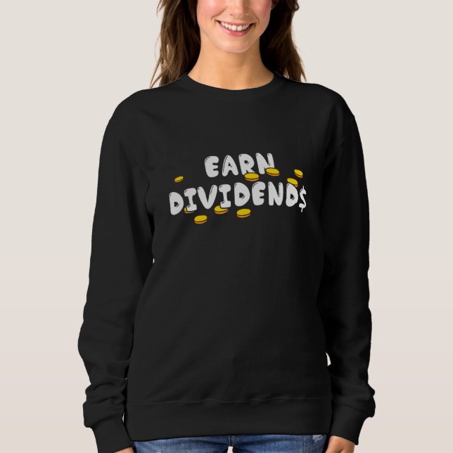 Sweatshirt Dividende Portefeuille Investisseur Liberté financ (Devant)