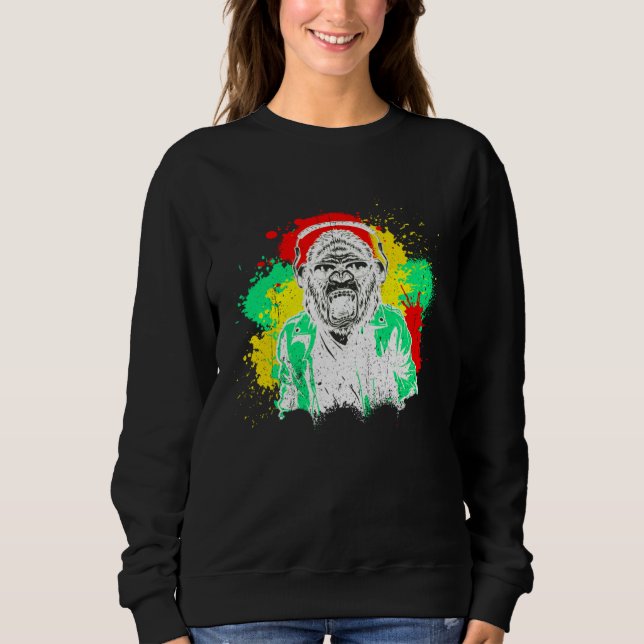 Sweatshirt DJ Monkey Music Party Fun Sunglasses Fun Dancing C (Devant)