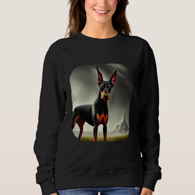 Sweatshirt Doberman Dog (Devant)