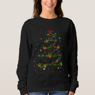 Sweatshirt Doberman Pinscher sapin de Noël Père Noël Funny Ch