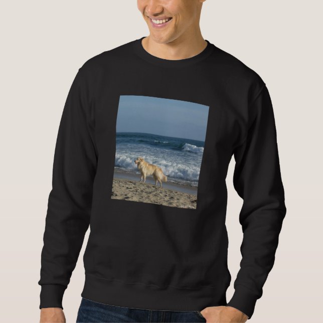 Sweatshirt Dog At The Beach (Devant)