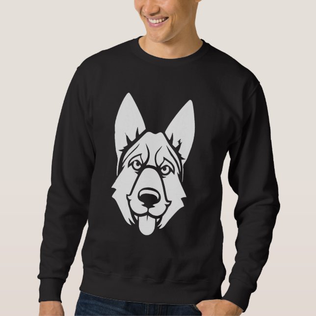 Sweatshirt Dog Breed Cute  German Shepherd 1 (Devant)