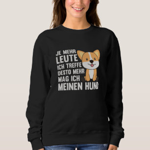 Sweatshirt Dog Corgi n'aime pas les gens, mignons chiens