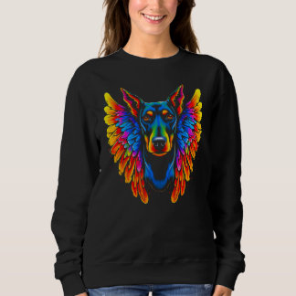 Sweatshirt Dog Doberman Pinscher Angel Wings