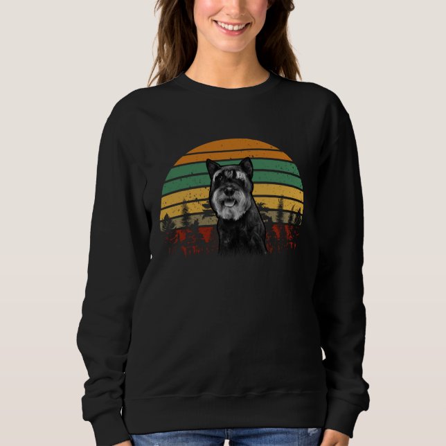 Sweatshirt Dog   Mini Schnauzer Womens Miniature Schnauzer (Devant)