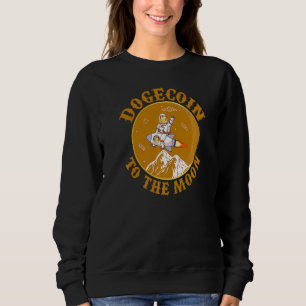 Sweatshirt Dogecoin Cryptomonnaie Moon Mème pièce de monnaie