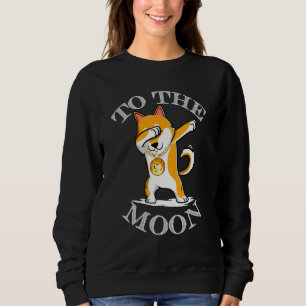 Sweatshirt Dogecoin Doge Hodl À La Lune Crypto Meme Dabbing