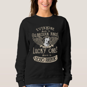 Sweatshirt Dogo Argentino Avec Guardian Angel Dit :