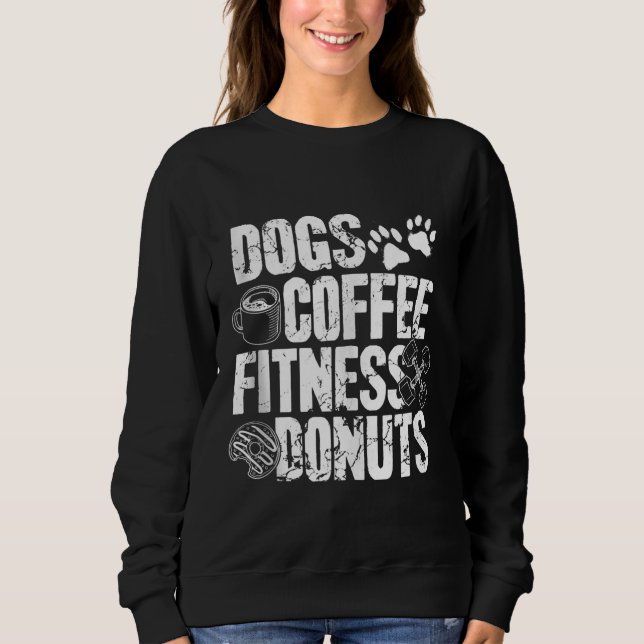 Sweatshirt Dogs Coffee Ness Donuts (Devant)