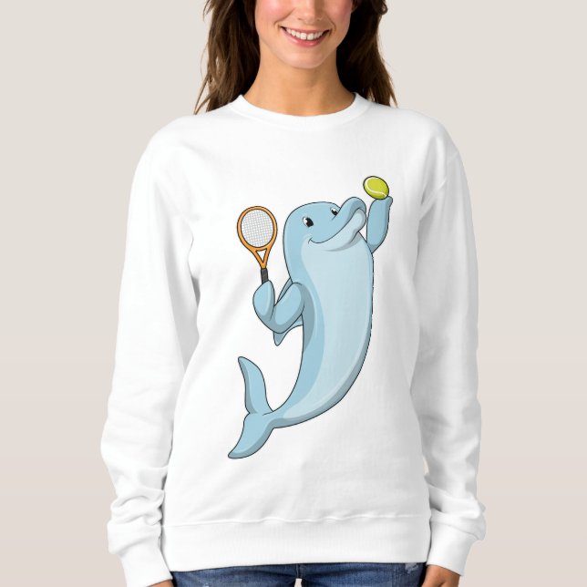 Sweatshirt Dolphin at tennis (Devant)