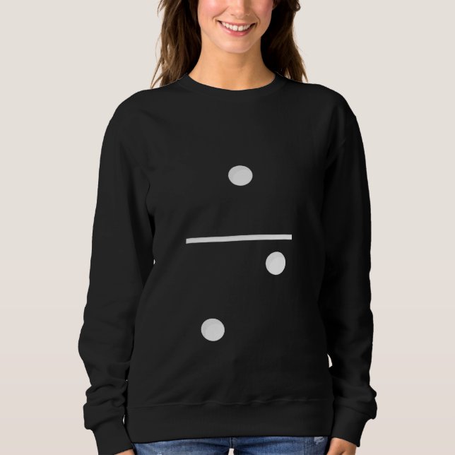 Sweatshirt Domino Game Tile 1 2   group costume (Devant)
