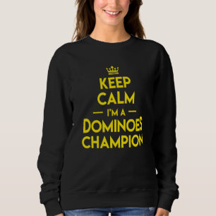 Sweatshirt Domino Match Player Gardez le calme Je suis un Dom