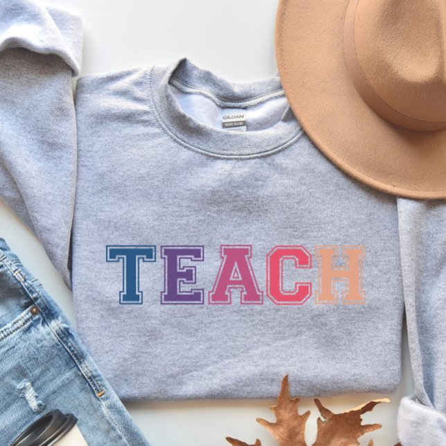 Sweatshirt Don de l'enseignant, enseignant coloré (Créateur téléchargé)
