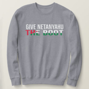 Sweatshirt Donnez à Netanyahu le coup de pied Free Palestine