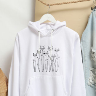 Sweatshirt Doodle (à main blanche)