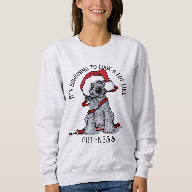 Sweatshirt Doodle Chien Noël (Devant)