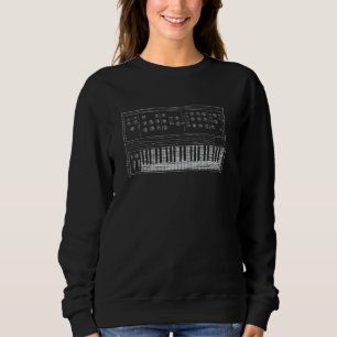 Sweatshirt Doodle de synthétiseur vintage u2013 Conception an