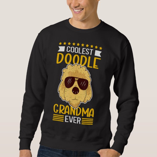 Sweatshirt Doodle Grand-mère Propriétaire de chien Goldendood (Devant)