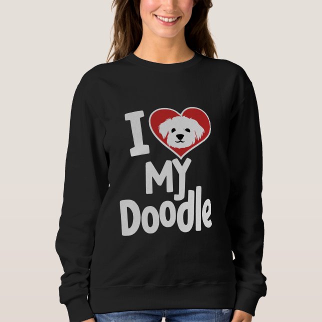 Sweatshirt Doodle Maman Doodle Papa Aime Mon Doodle (Devant)