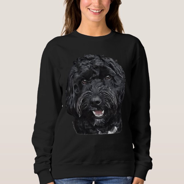 Sweatshirt Doodle noir Cockapoo Dog (Devant)