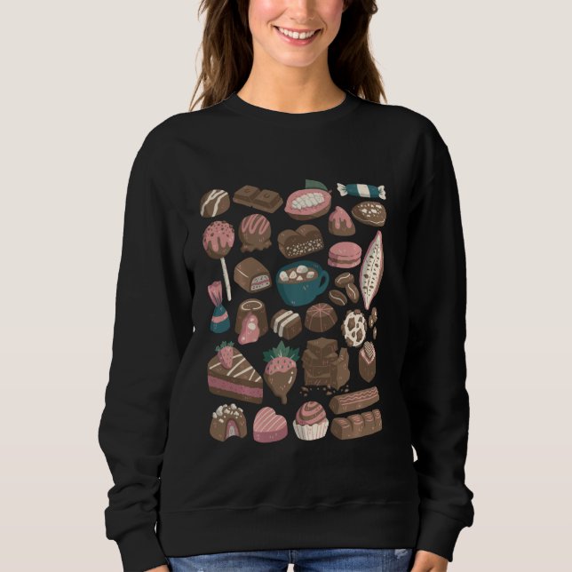 Sweatshirt Doodles au chocolat (Devant)