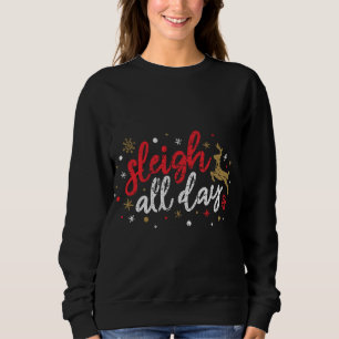 Sweatshirt Dormir toute la journée Reindeer Drôle Mignonne No