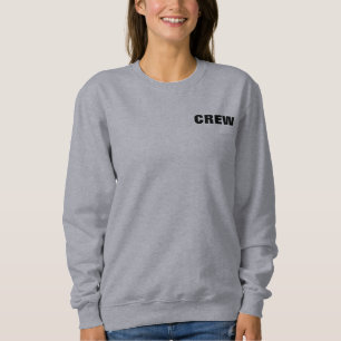 Sweatshirt Double face Design Crew Bulle Ajouter Logo Femmes
