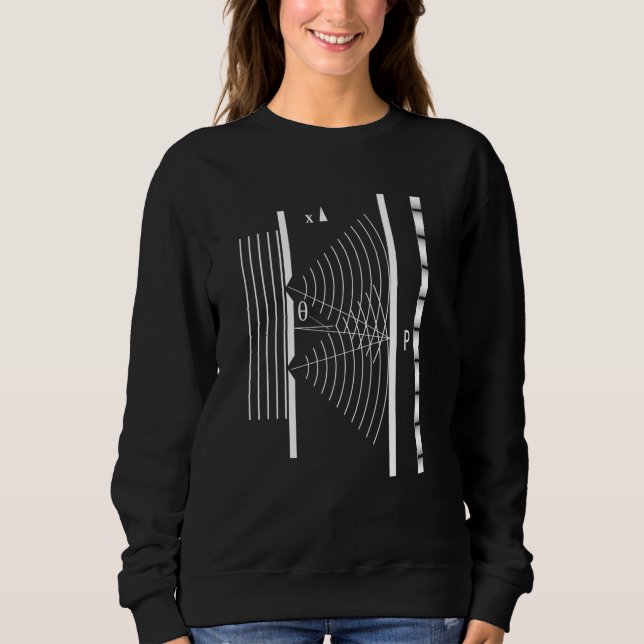 Sweatshirt Double Slit Experiment Particle Physics Physicist (Devant)
