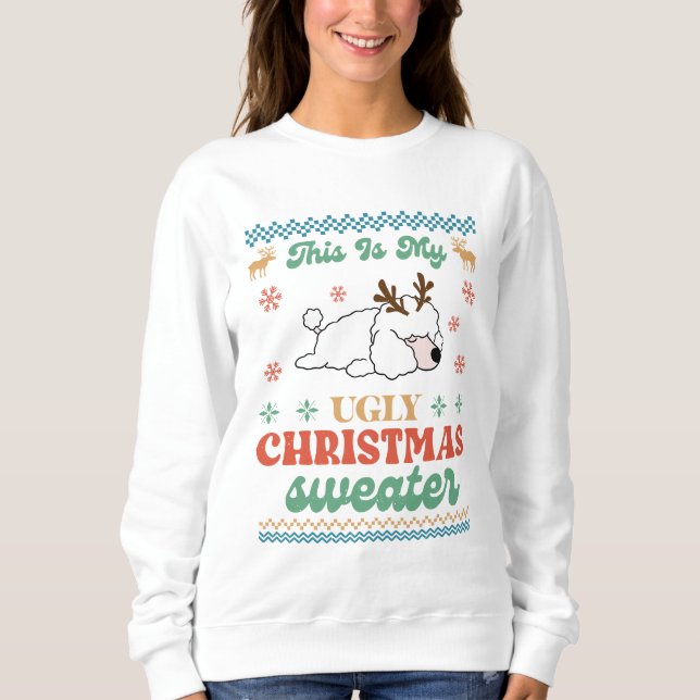 Sweatshirt Douille de Noël moche de canicule (Devant)